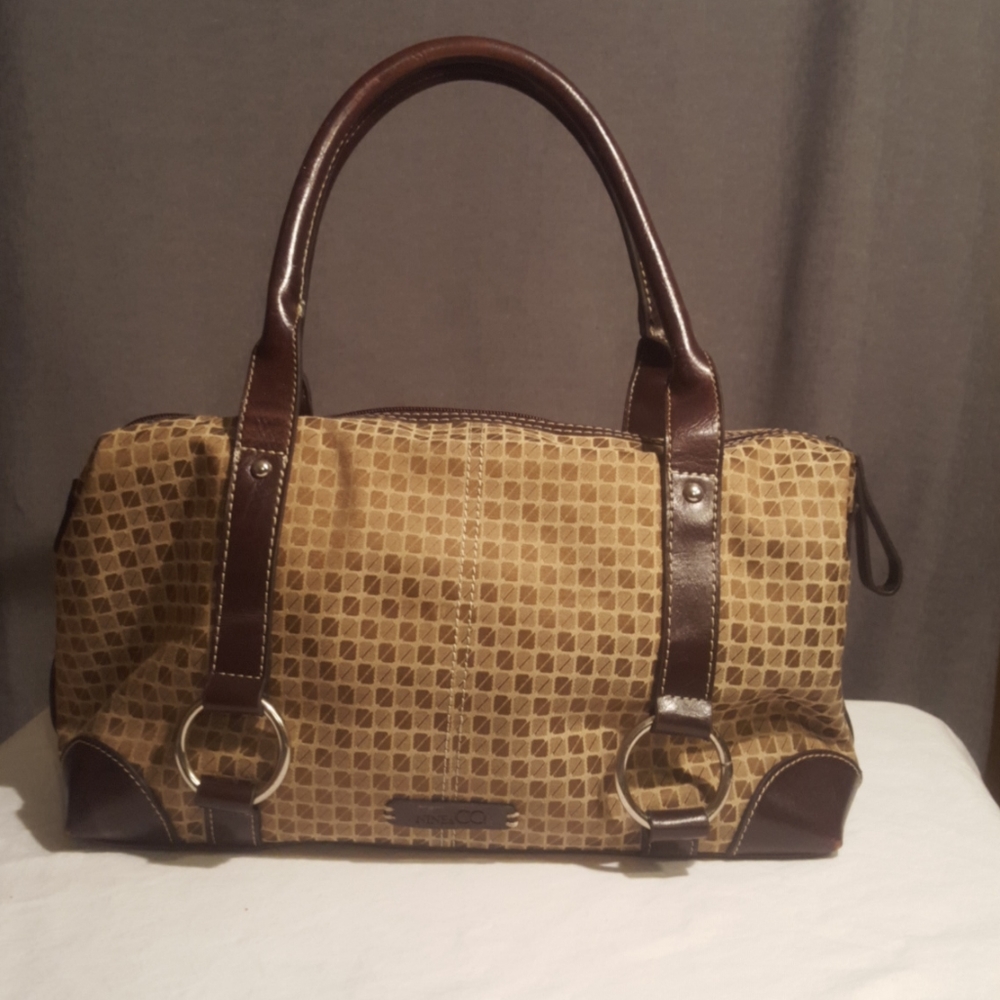 Nine & Co by nine west brown satchel bag